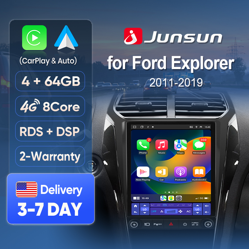 Japanese Lifestyle Called - หน้าจอ Junsun Wireless CarPlay สำหรับรถยนต์ Ford