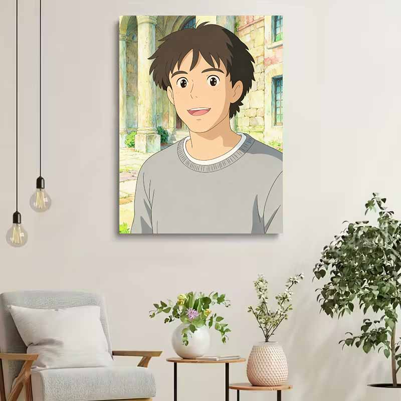 ภาพพิมพ์บนผ้าแคนวาสลายการ์ตูนอ - Japanese Family Lifestyle บทวิจารณ์และราคา